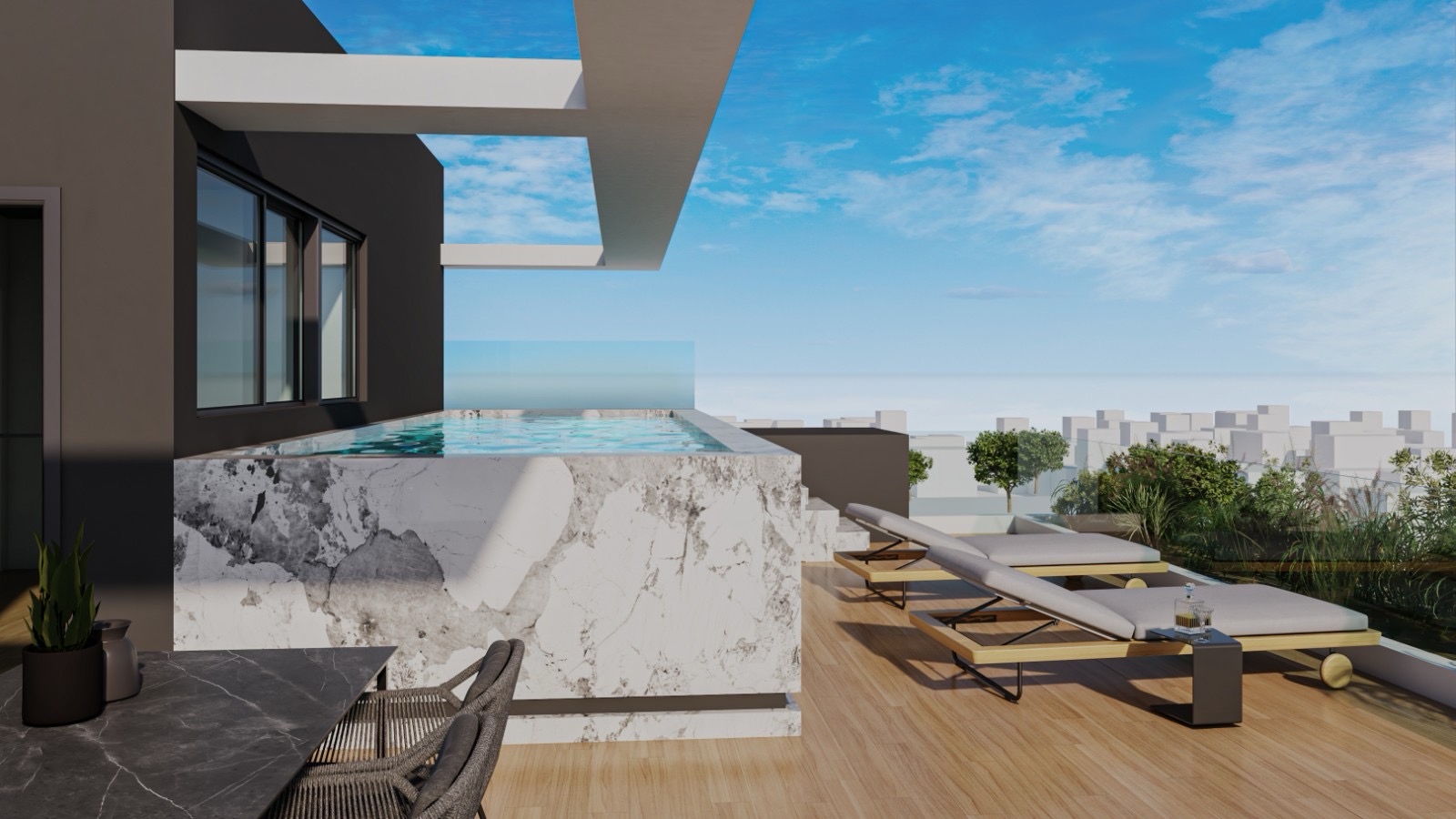 ΚΟΡΥΔΑΛΛΟΣ ΜΙΑΟΥΛΗ 10  -ΜΕΖΟΝΕΤΑ 150 ΤΜ ΣΤΟΝ 7ο-8ο ΟΡΟΦΟ ΜΕ ΠΙΣΙΝΑ - ΠΩΛΗΘΗΚΕ